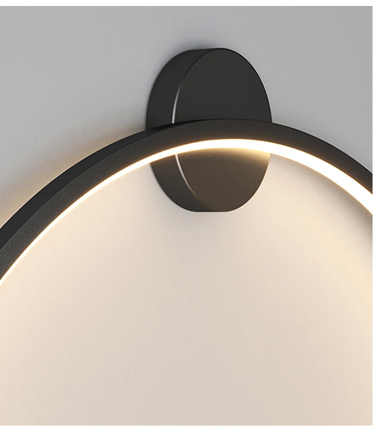 Hf45fb9199c334097ad9ad2644e49d04fV - Modern Minimalist Round Wall Lamp