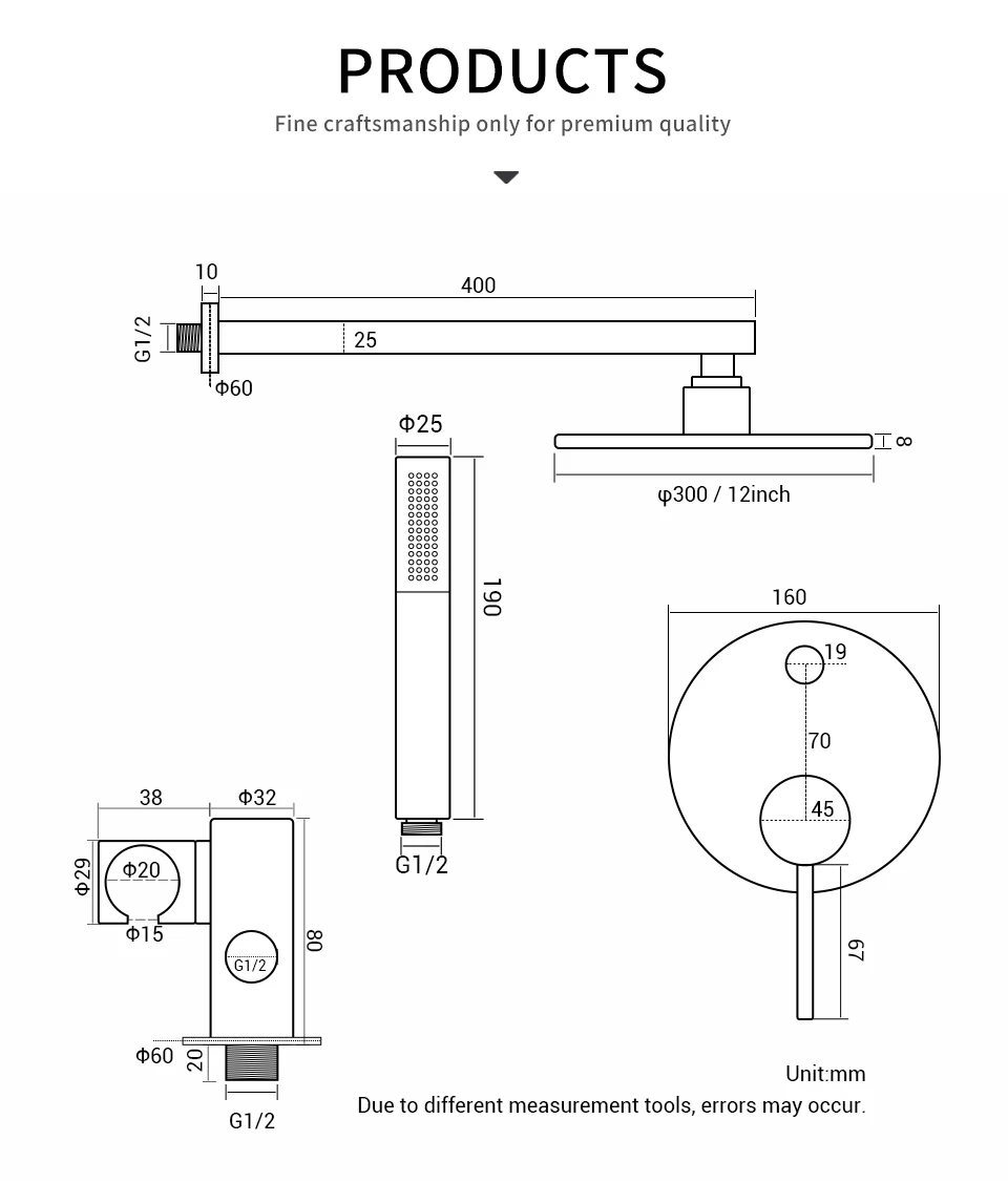 Hf5567e75ec90451bb1191aecee61a6e0O - Rose Gold Bathroom Shower