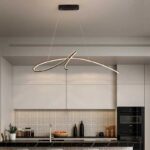Modern Strip Pendant Light in a modernly designed kitchen_ZenQ Designs