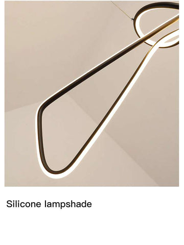 Modern Creative LED Chandelier silicone lamphade_ZenQ Designs