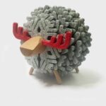 Red Horned Sheep Shape Anti Slip Drink Coasters - ZenQ Designs