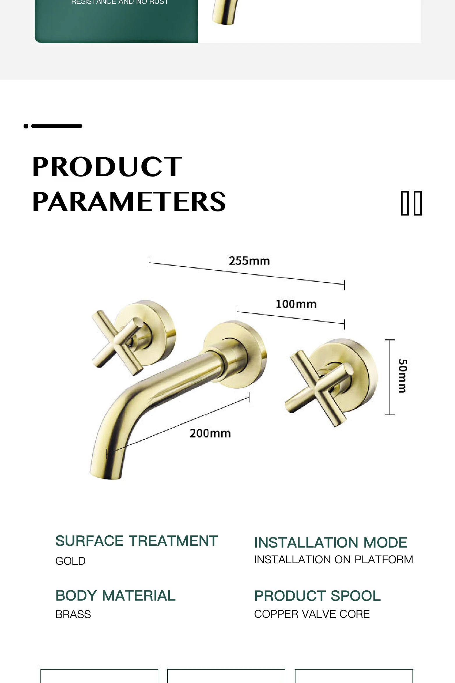 S00e7417e2cf84f2e9e3b229f030cfaadM - Modern Brass Bathroom Faucet