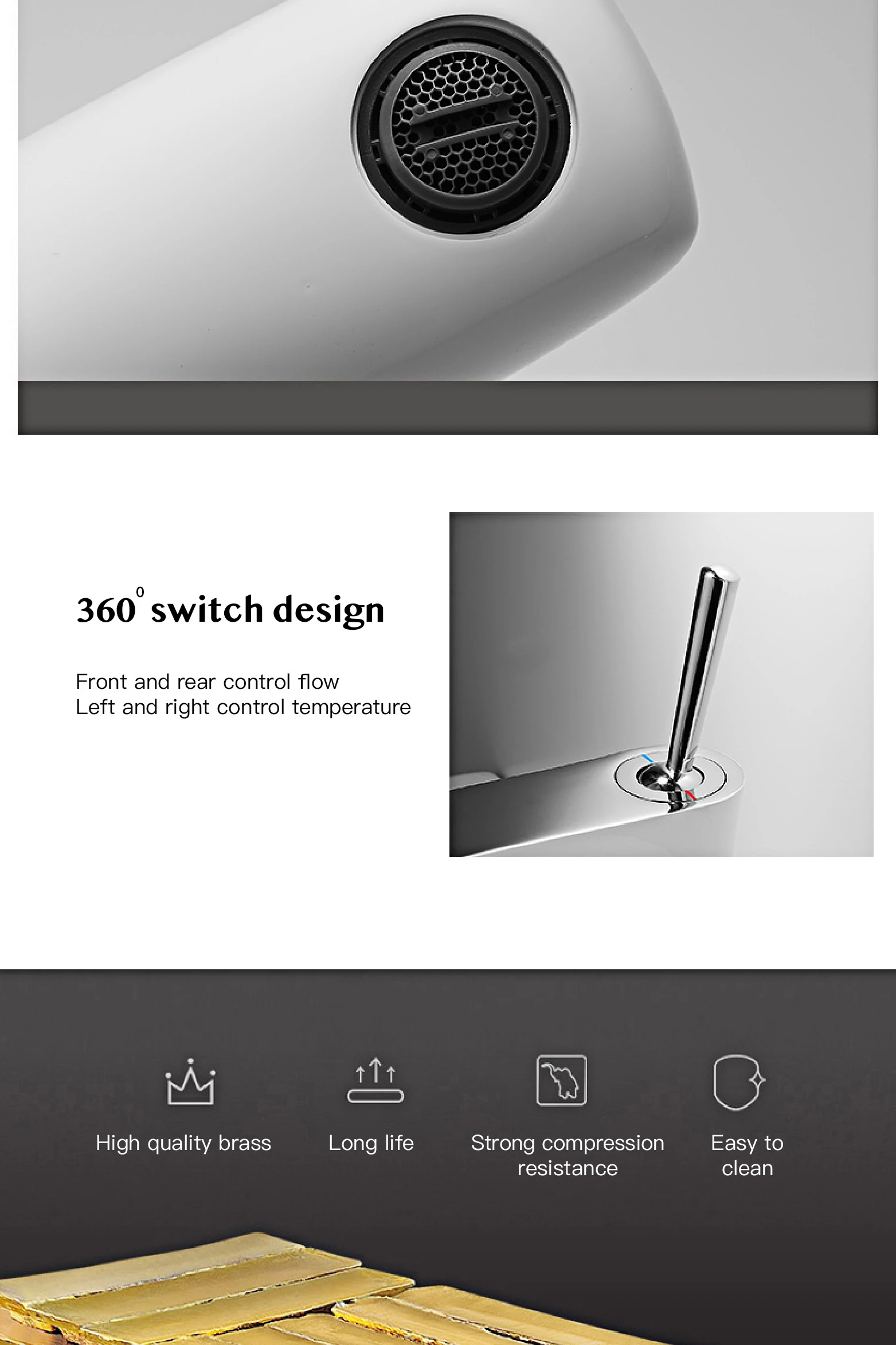 S0289cdbe8c694bf988f6793f0fac30566 - White Luxury Bathroom Faucet