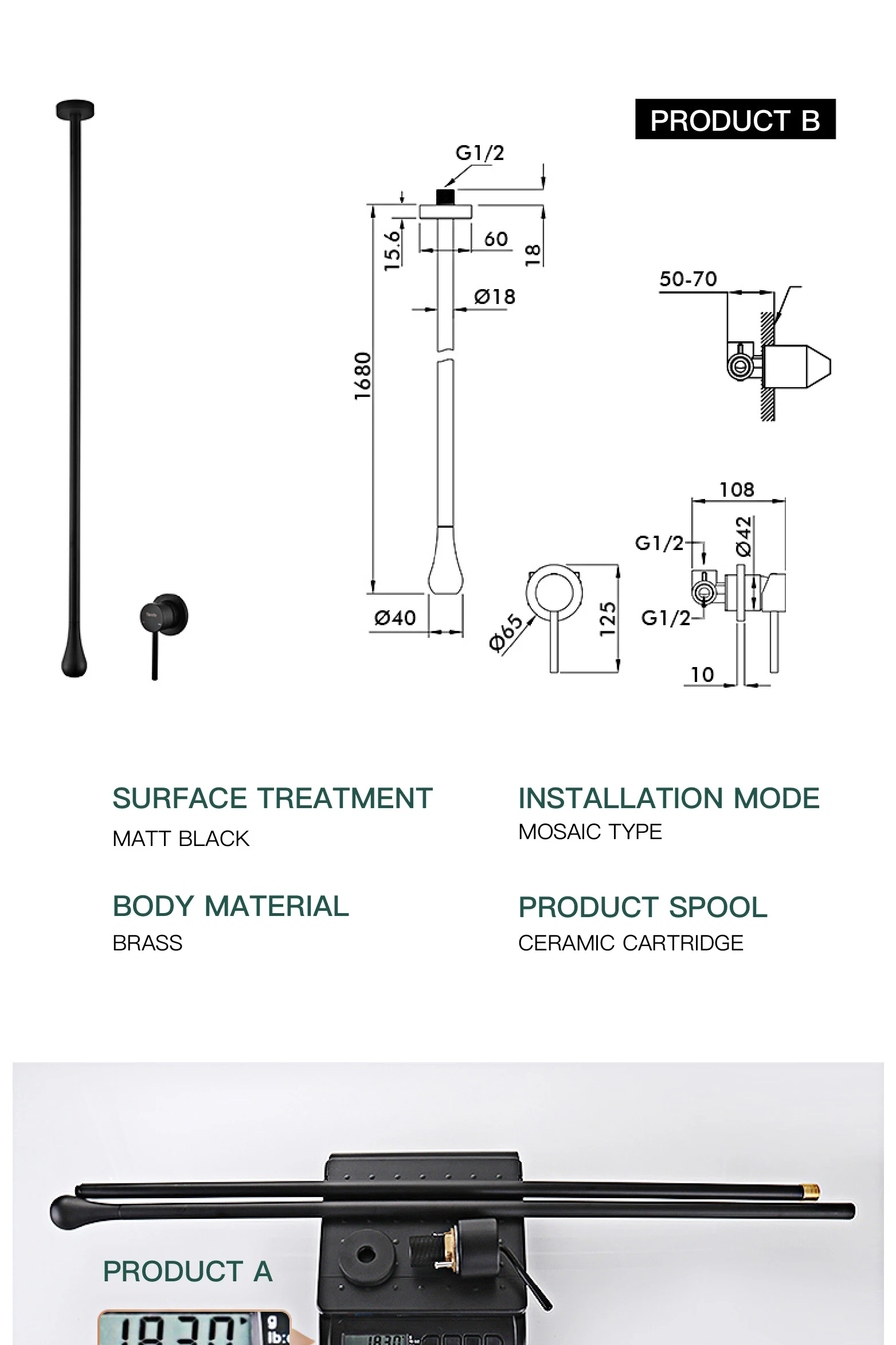 S078ac72d31754e4793cf3d30da150e990 - Bathroom creative ceiling water drop faucet