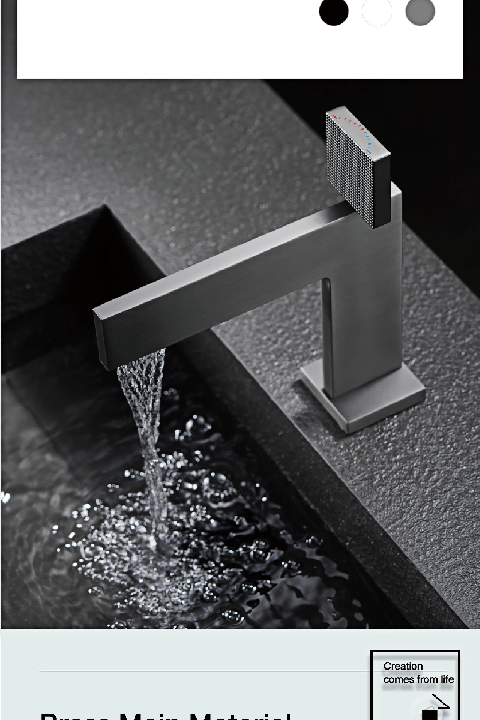S0dddc9fb5a744369ab9ea45e9bf26a446 - Luxury bathroom waterfall faucet