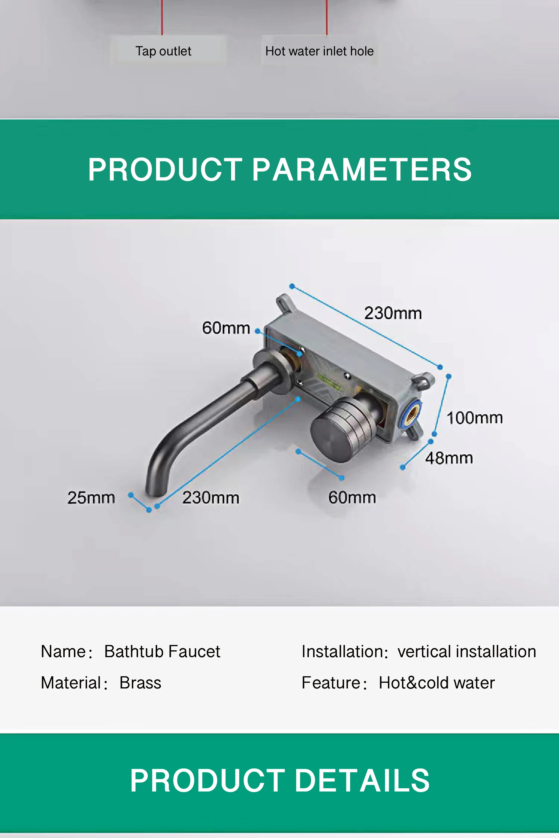 S0e7501d0da814bcfabb0295181655d6b4 - Concealed bathroom faucet into wall design