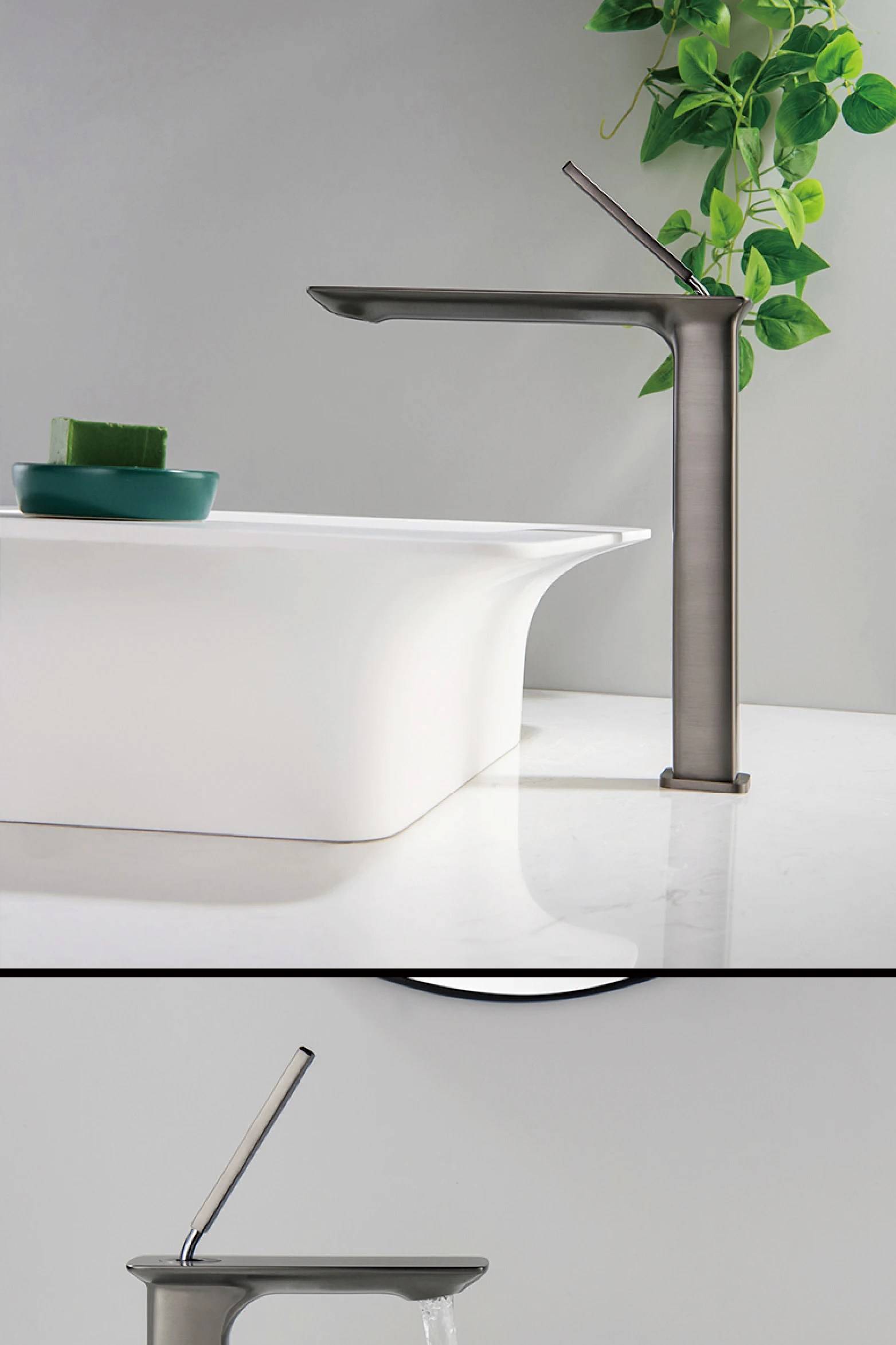 S32c611b67b0147799032f458d79095bfB - Square Copper Bathroom Faucet