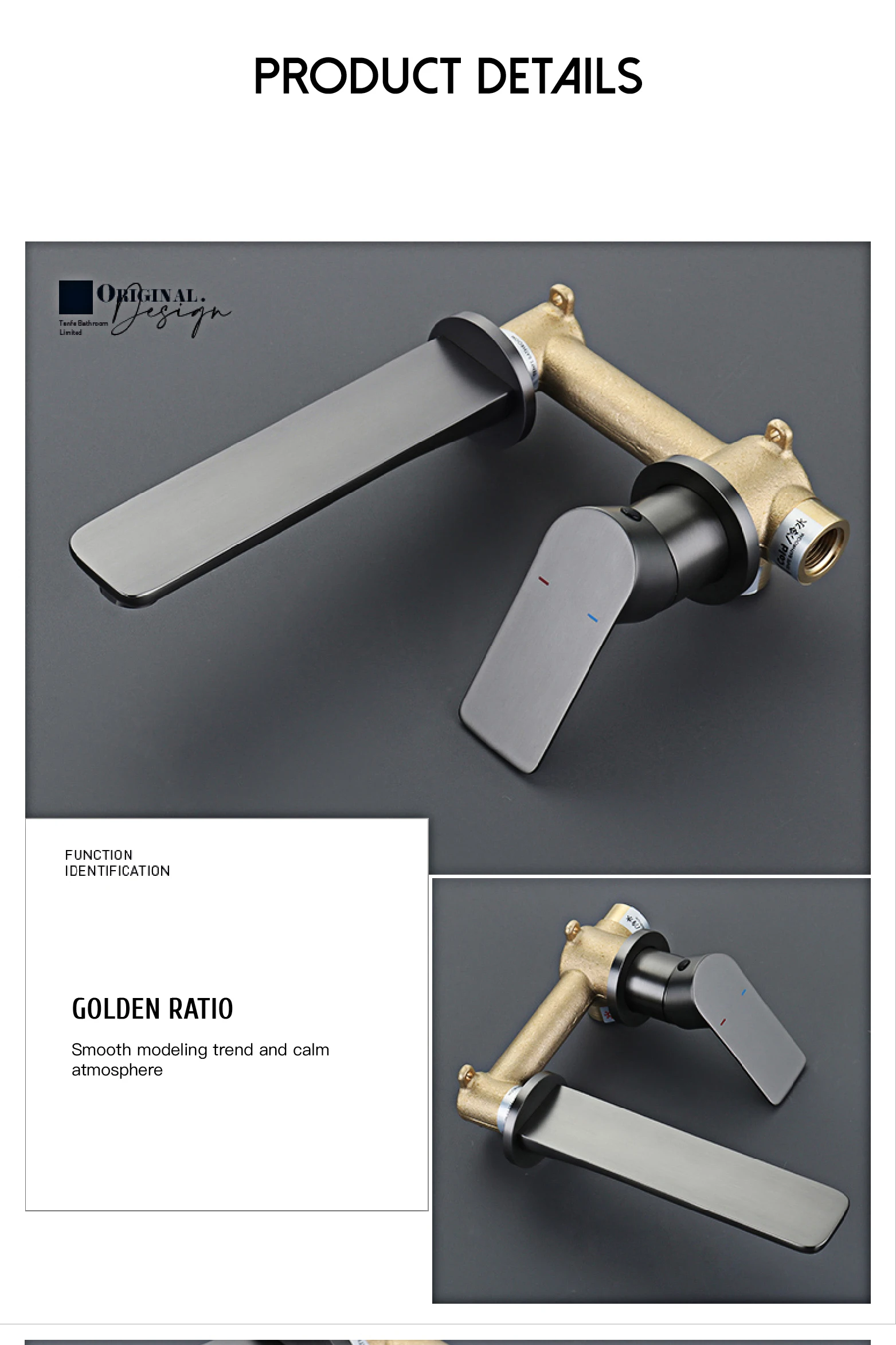 S684fcc92b4ca4f7fb218f1f7090c0bb3Z - Brass Bathroom concealed basin faucet