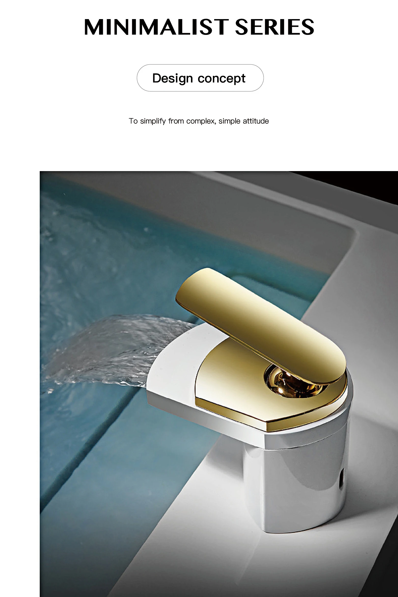 - Luxury Waterfall Bathroom Faucet