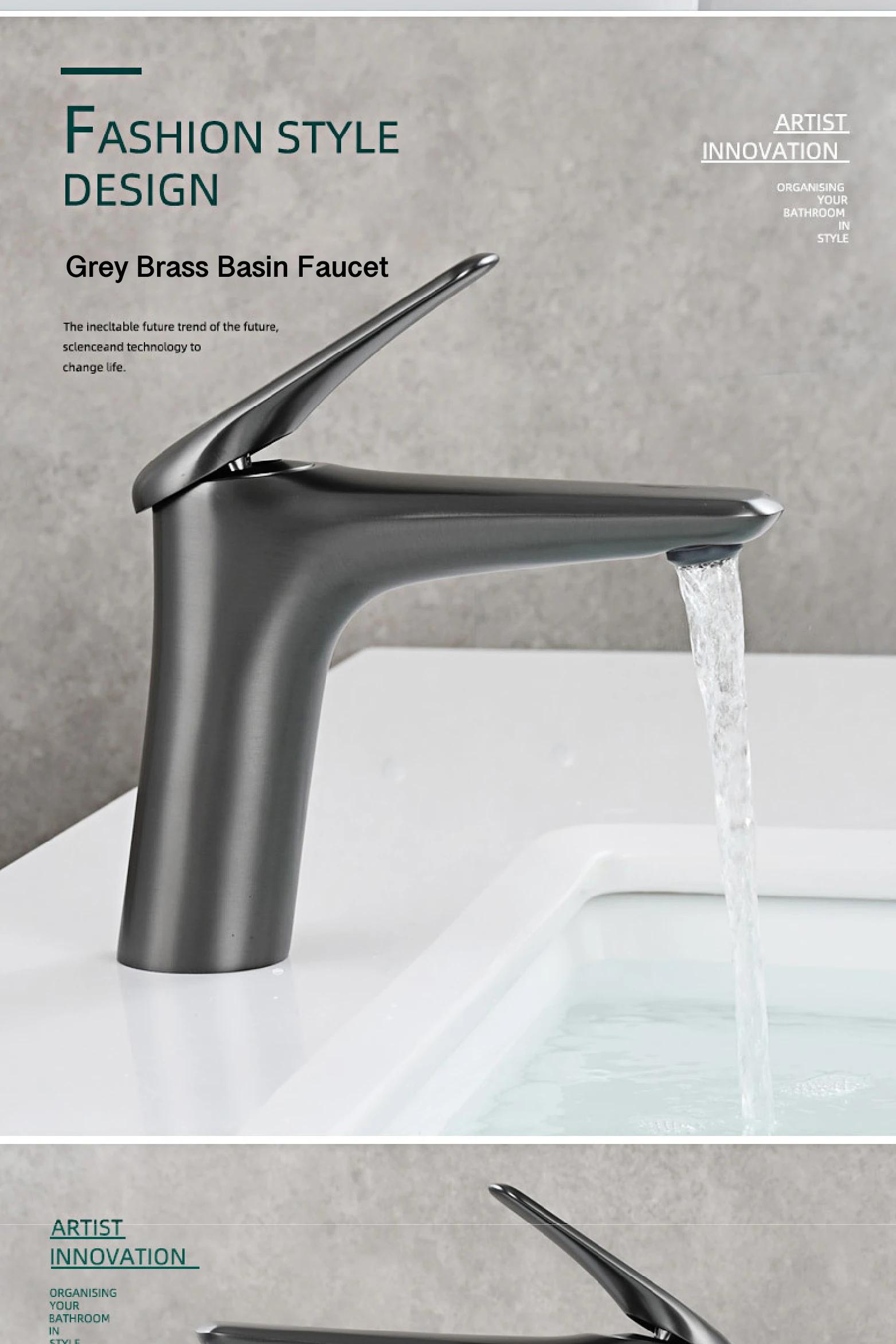 S956d0a7622cd4c1a885e8c10da83804dn - Bathroom brass faucet