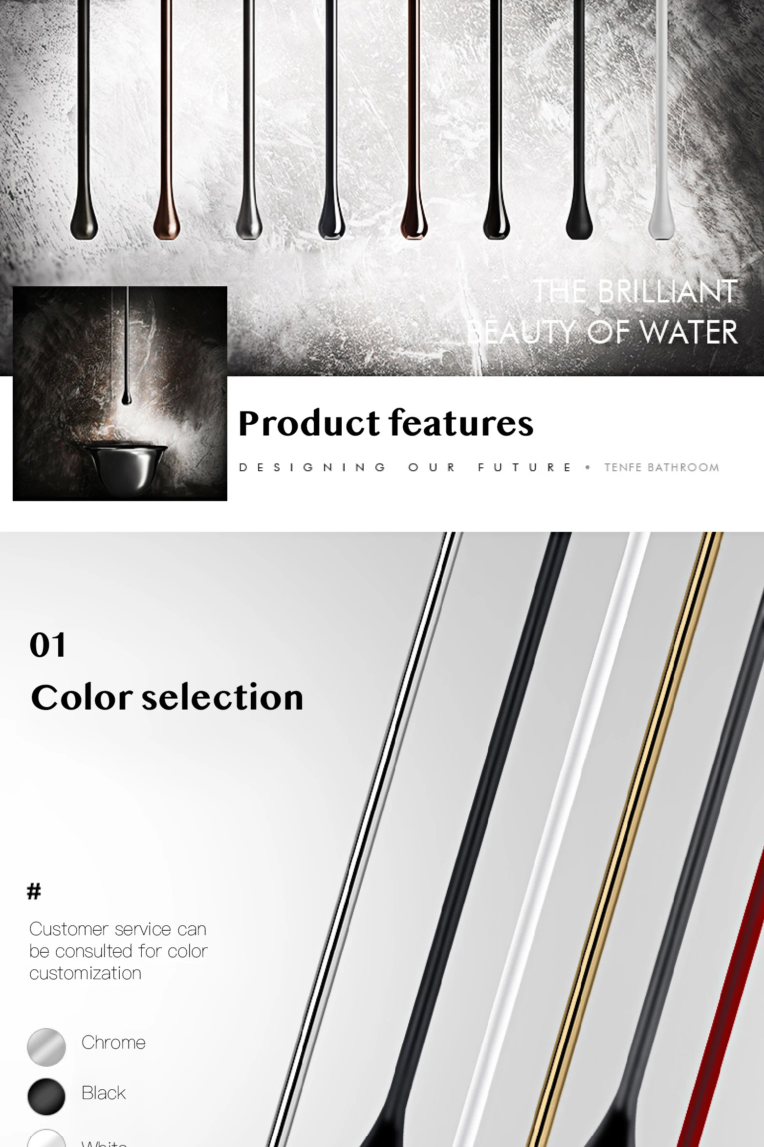 Sa5d23848c6fb4e8588513977cbe22bdbp - Bathroom creative ceiling water drop faucet