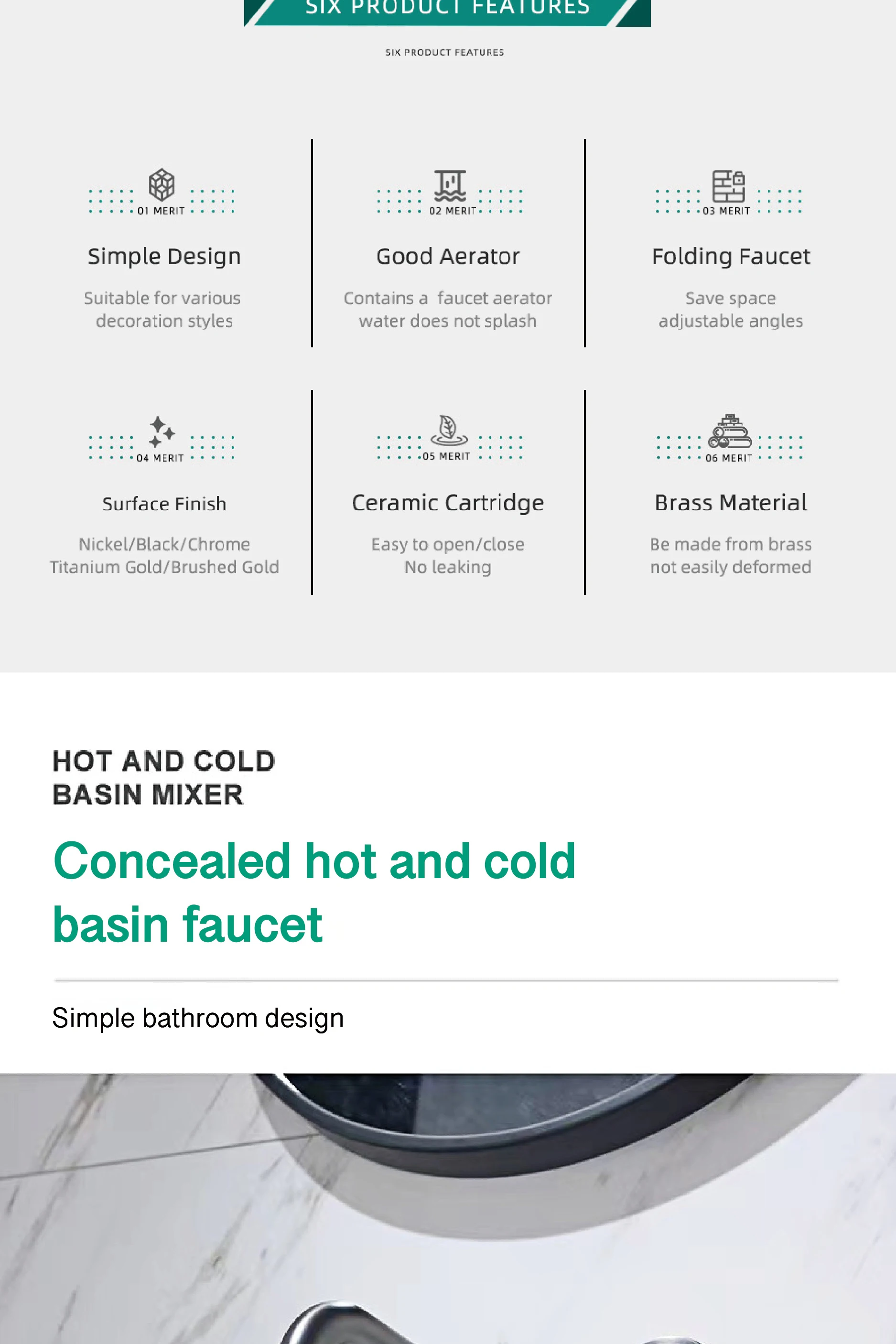 Saa1a504b351c4ef88ae2e932ea2cce1dG - Concealed bathroom faucet into wall design