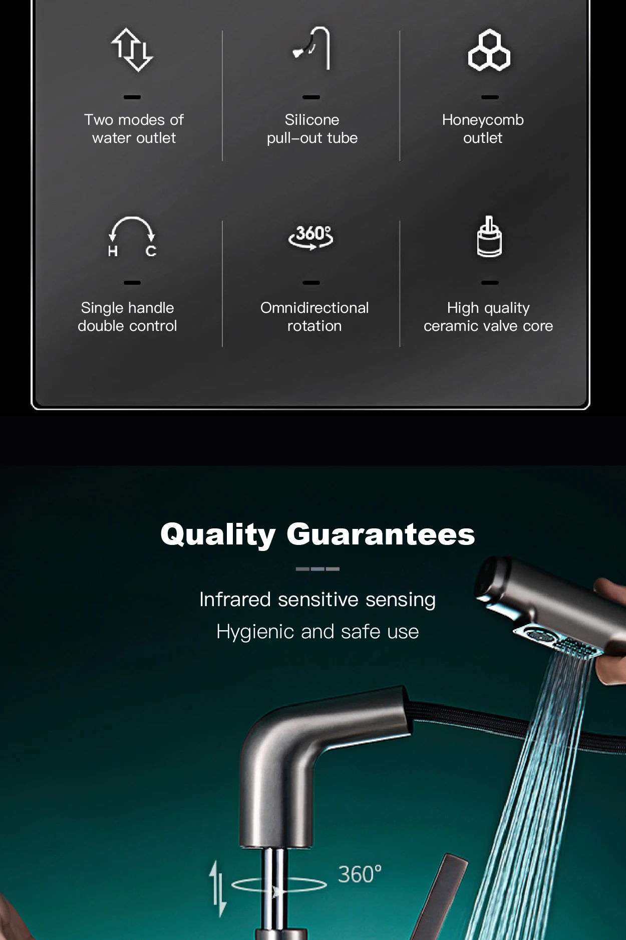 Sc511f58e73ee46e0bd69dee2fbfe2a24X - Multifunctional bathroom faucet
