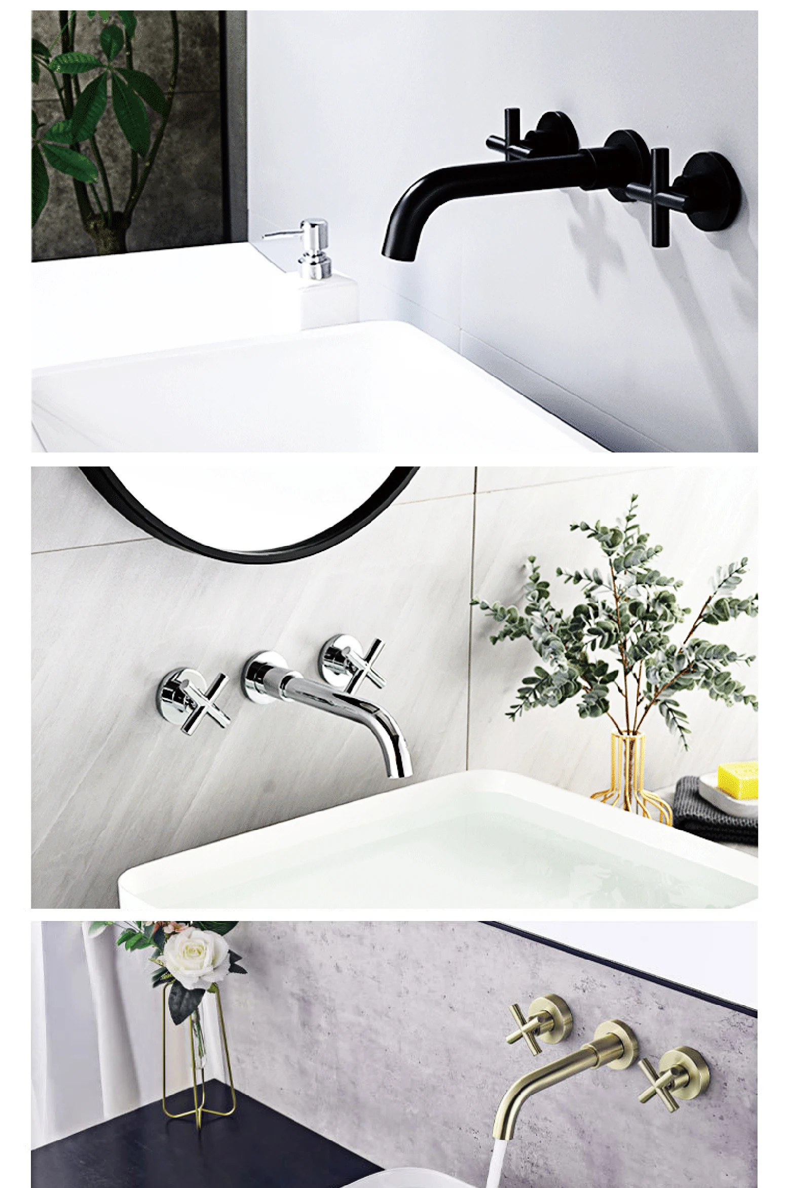- Modern Brass Bathroom Faucet