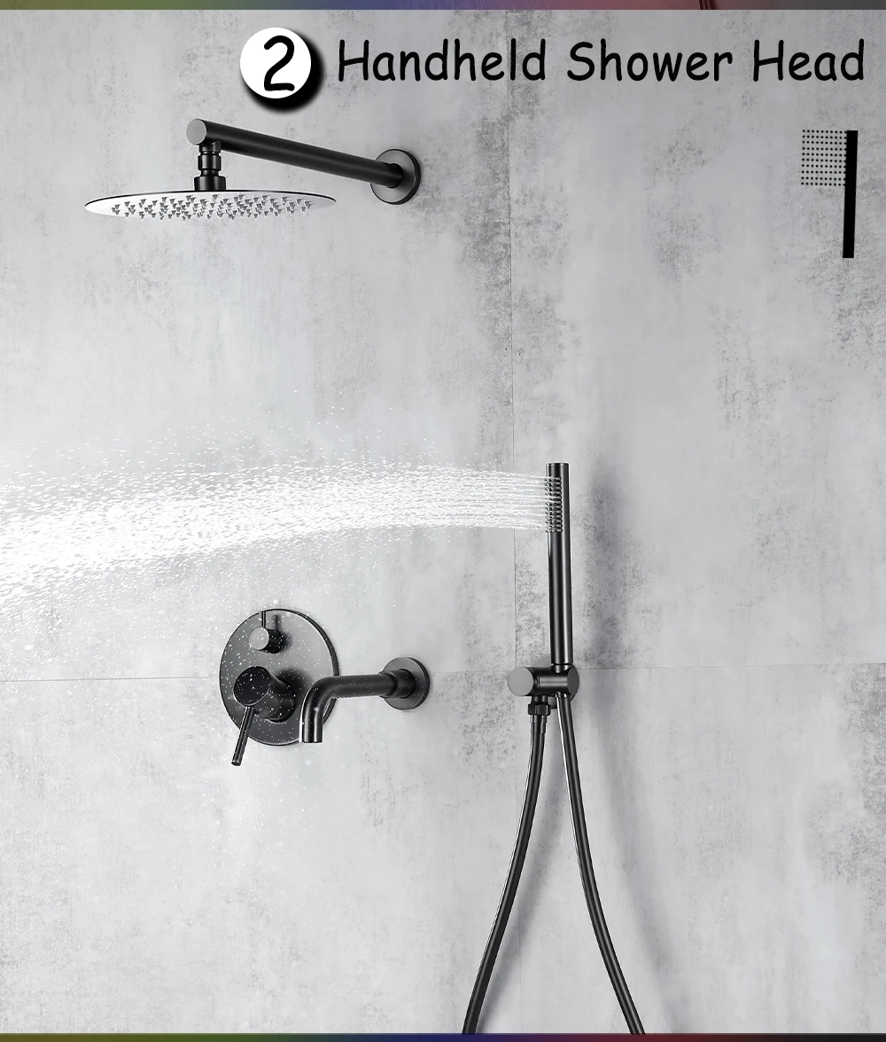 U36db5fe2879c42958477608a9a37b660W - Bathroom Tap Set Bathtub Shower Faucets