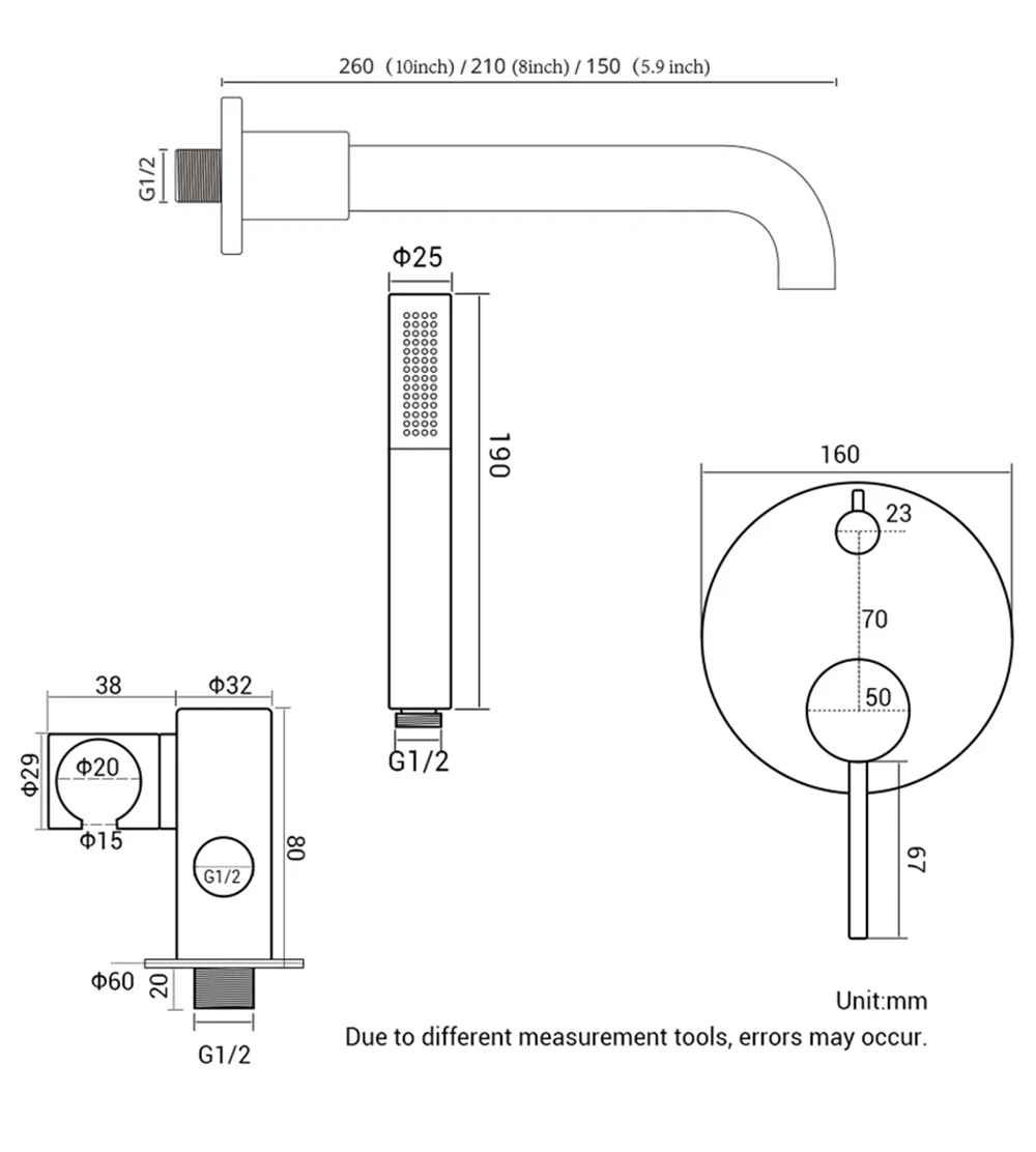 Ud4619ba785e54347b3b9ba996f41c54e1 - Bathroom Tap Set Bathtub Shower Faucets