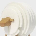 White Sheep Shape Anti Slip Drink Coasters - ZenQ Designs