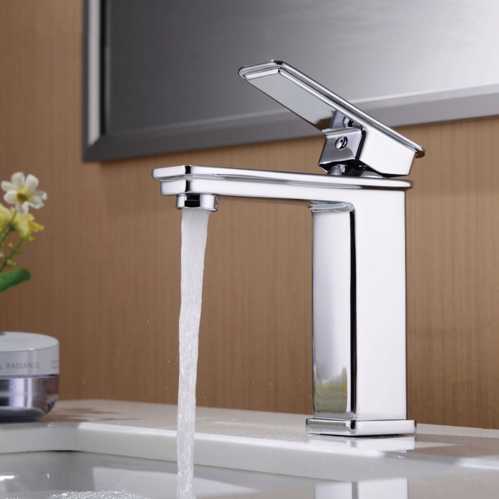 Silver Bathroom Faucet