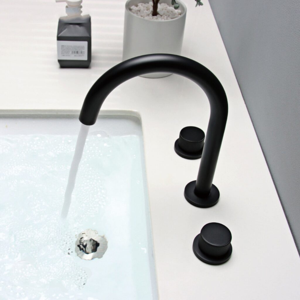 Bathroom Faucet Brass Sink 3-hole