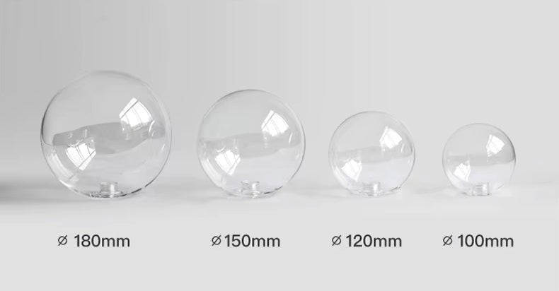 glass size - Glass Bubble Pendant Light (Glass Replacement)