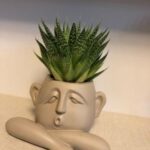 Minimalist Ceramic Abstract Head Vase - ZenQ Designs