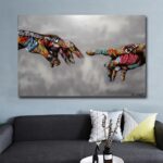 Urban Art 'Creation of Adam' - ZenQ Designs