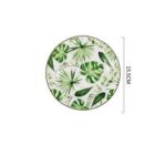Green Plants Pattern Ceramic Tableware Set - ZenQ Designs