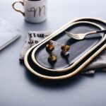 Black And Golden Stroked Ceramic Plates - ZenQ Designs