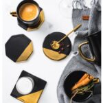 Nordic Geometric Ceramic Coaster - ZenQ Designs