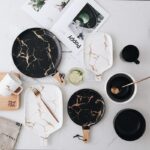 Gold Marble Ceramic Tableware Set - ZenQ Designs