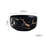 Gold Marble Ceramic Tableware Set - ZenQ Designs