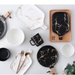 Gold Marble Ceramic Tableware Set - ZenQ Designs