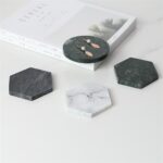 Minimalist Marble Pattern Office Table Storage Plate - ZenQ Designs