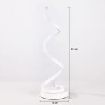 Modern 20W Spiral LED Table Lamp - ZenQ Designs