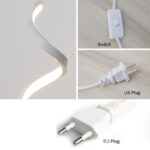 Modern 20W Spiral LED Table Lamp - ZenQ Designs