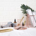 Nordic Rose Gold Metal Storage Basket - ZenQ Designs