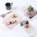 Nordic Rose Gold Metal Storage Basket - ZenQ Designs