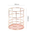 Nordic Rose Gold Metal Storage Basket - ZenQ Designs