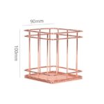Nordic Rose Gold Metal Storage Basket - ZenQ Designs
