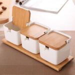 Bamboo & Ceramic Seasoning Jar - ZenQ Designs
