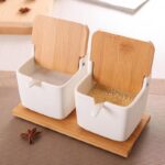 Bamboo & Ceramic Seasoning Jar - ZenQ Designs