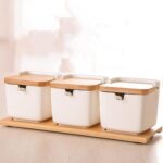 Bamboo & Ceramic Seasoning Jar - ZenQ Designs