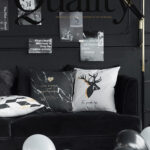 Black Gold Deer Pillow Case - ZenQ Designs