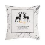 Black Gold Deer Pillow Case - ZenQ Designs