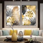 Nordic Golden Leaf | Canvas - ZenQ Designs