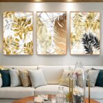 Nordic Golden Leaf | Canvas - ZenQ Designs