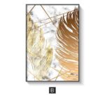 Nordic Golden Leaf | Canvas - ZenQ Designs