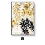 Nordic Golden Leaf | Canvas - ZenQ Designs