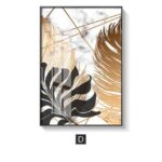 Nordic Golden Leaf | Canvas - ZenQ Designs