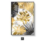 Nordic Golden Leaf | Canvas - ZenQ Designs